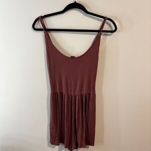 Mauve Sleeveless Scoop Neck Romper